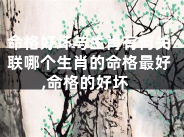 命格好坏与生肖有何关联哪个生肖的命格最好,命格的好坏