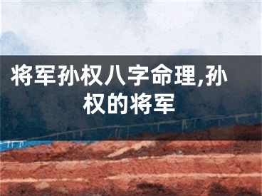 将军孙权八字命理,孙权的将军
