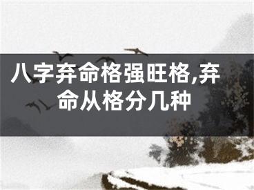 八字弃命格强旺格,弃命从格分几种