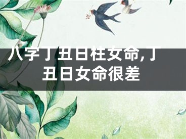八字丁丑日柱女命,丁丑日女命很差