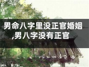 男命八字里没正官婚姻,男八字没有正官