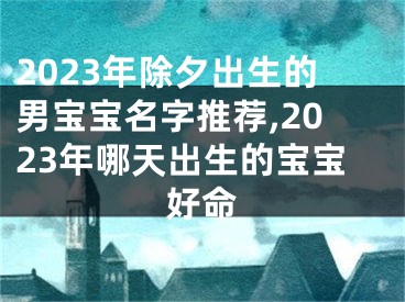 2023年除夕出生的男宝宝名字推荐,2023年哪天出生的宝宝好命