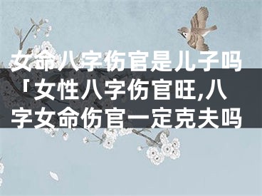 女命八字伤官是儿子吗「女性八字伤官旺,八字女命伤官一定克夫吗