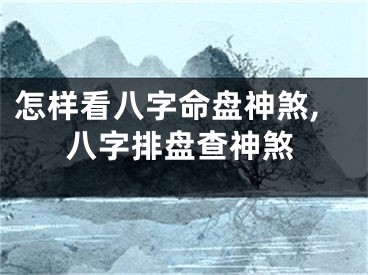 怎样看八字命盘神煞,八字排盘查神煞