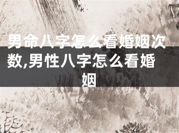 男命八字怎么看婚姻次数,男性八字怎么看婚姻