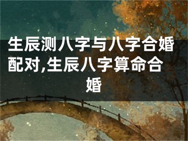 生辰测八字与八字合婚配对,生辰八字算命合婚