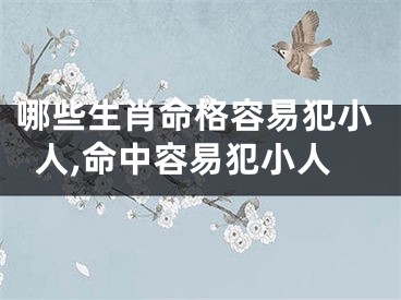 哪些生肖命格容易犯小人,命中容易犯小人