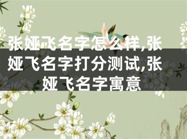 张娅飞名字怎么样,张娅飞名字打分测试,张娅飞名字寓意