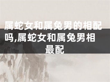 属蛇女和属兔男的相配吗,属蛇女和属兔男相最配