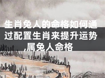 生肖兔人的命格如何通过配置生肖来提升运势,属兔人命格