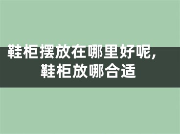 鞋柜摆放在哪里好呢,鞋柜放哪合适