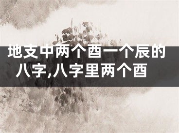 地支中两个酉一个辰的八字,八字里两个酉