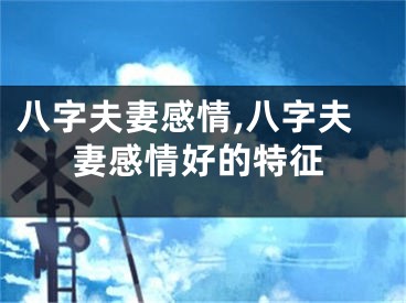 八字夫妻感情,八字夫妻感情好的特征