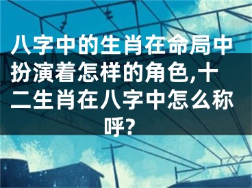 八字中的生肖在命局中扮演着怎样的角色,十二生肖在八字中怎么称呼?
