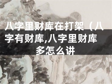 八字里财库在打架（八字有财库,八字里财库多怎么讲