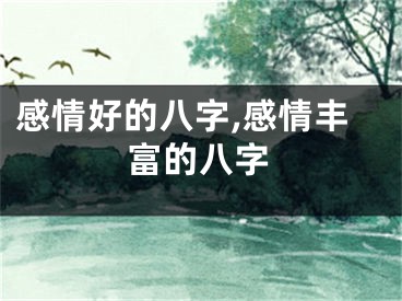 感情好的八字,感情丰富的八字