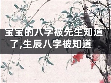 宝宝的八字被先生知道了,生辰八字被知道