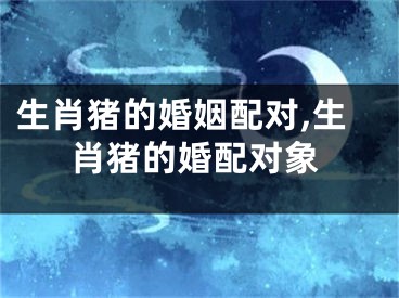 生肖猪的婚姻配对,生肖猪的婚配对象