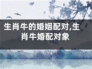 生肖牛的婚姻配对,生肖牛婚配对象