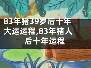 83年猪39岁后十年大运运程,83年猪人后十年运程