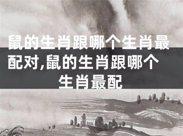 鼠的生肖跟哪个生肖最配对,鼠的生肖跟哪个生肖最配