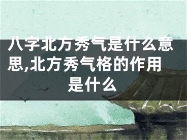 八字北方秀气是什么意思,北方秀气格的作用是什么