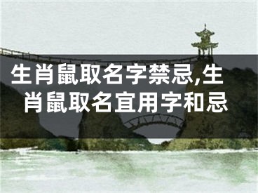 生肖鼠取名字禁忌,生肖鼠取名宜用字和忌