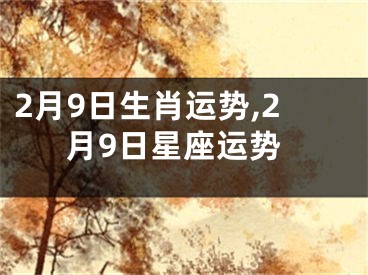 2月9日生肖运势,2月9日星座运势