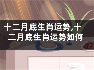 十二月底生肖运势,十二月底生肖运势如何