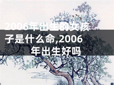 2006年出生的女孩子是什么命,2006年出生好吗