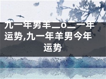 九一年男羊二o二一年运势,九一年羊男今年运势