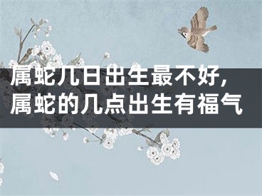 属蛇几日出生最不好,属蛇的几点出生有福气