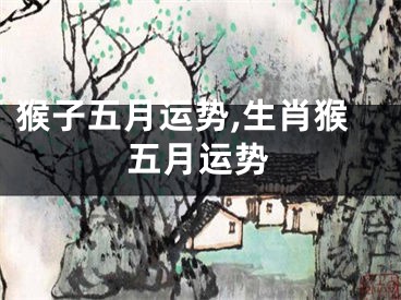 猴子五月运势,生肖猴五月运势