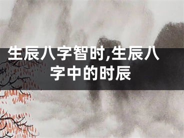 生辰八字智时,生辰八字中的时辰