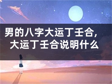 男的八字大运丁壬合,大运丁壬合说明什么