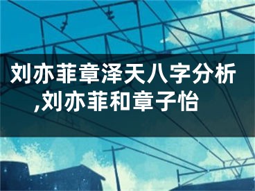刘亦菲章泽天八字分析,刘亦菲和章子怡