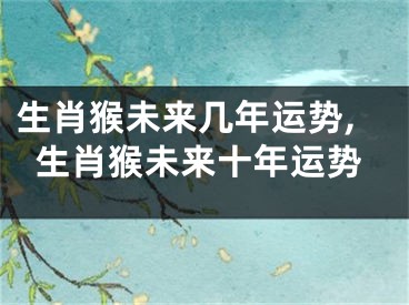 生肖猴未来几年运势,生肖猴未来十年运势
