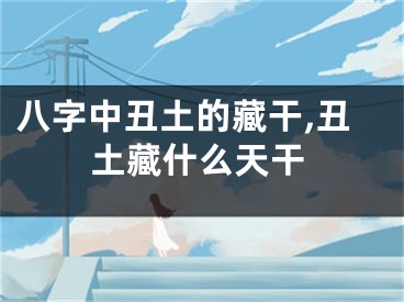 八字中丑土的藏干,丑土藏什么天干