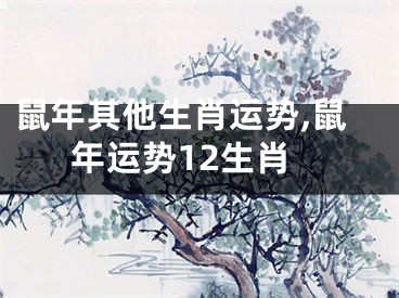 鼠年其他生肖运势,鼠年运势12生肖