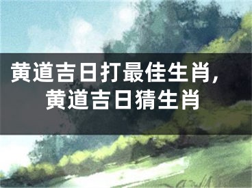 黄道吉日打最佳生肖,黄道吉日猜生肖