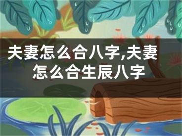 夫妻怎么合八字,夫妻怎么合生辰八字