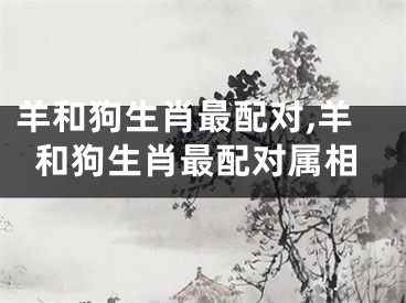 羊和狗生肖最配对,羊和狗生肖最配对属相