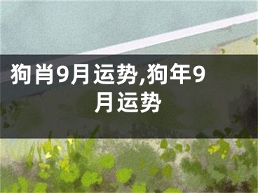 狗肖9月运势,狗年9月运势