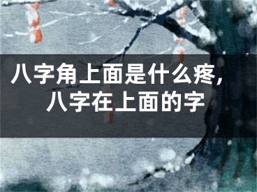 八字角上面是什么疼,八字在上面的字