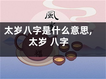 太岁八字是什么意思,太岁 八字