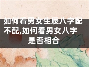 如何看男女生辰八字配不配,如何看男女八字是否相合