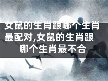 女鼠的生肖跟哪个生肖最配对,女鼠的生肖跟哪个生肖最不合