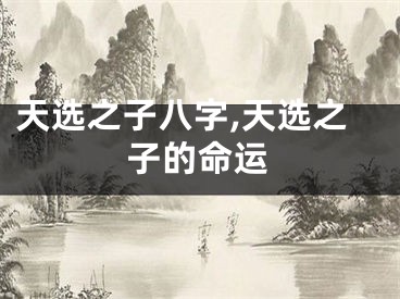 天选之子八字,天选之子的命运