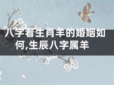 八字看生肖羊的婚姻如何,生辰八字属羊