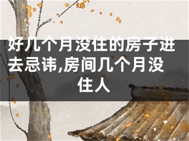 好几个月没住的房子进去忌讳,房间几个月没住人